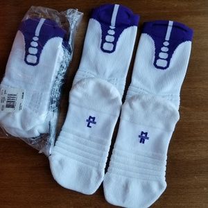 purple nike basketball socks